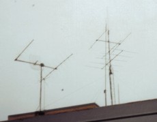 Satellite Array and VHF tower
